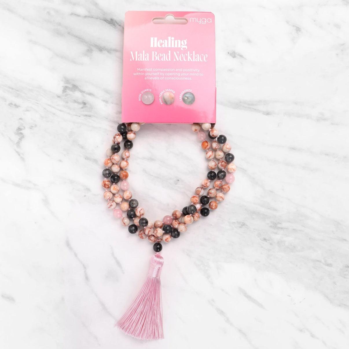 Myga Healing Mala Bead Necklace