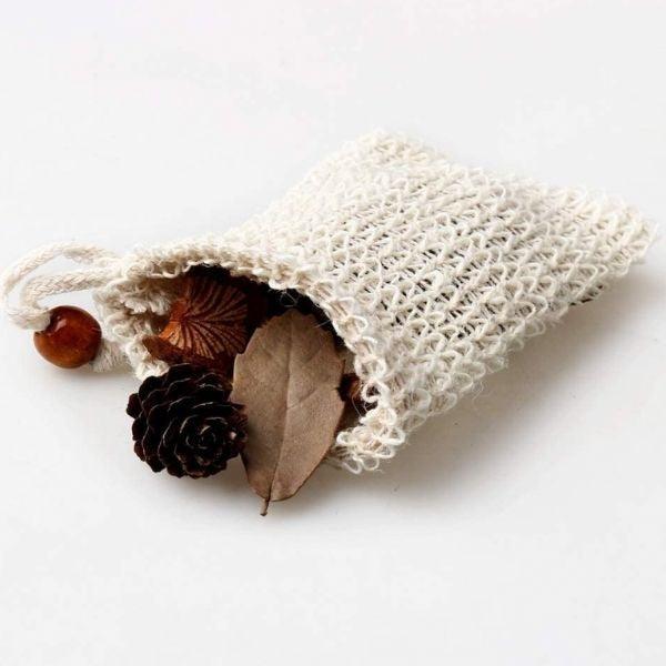 Sisal Soap Bag Mesh Soap Saver Pouch