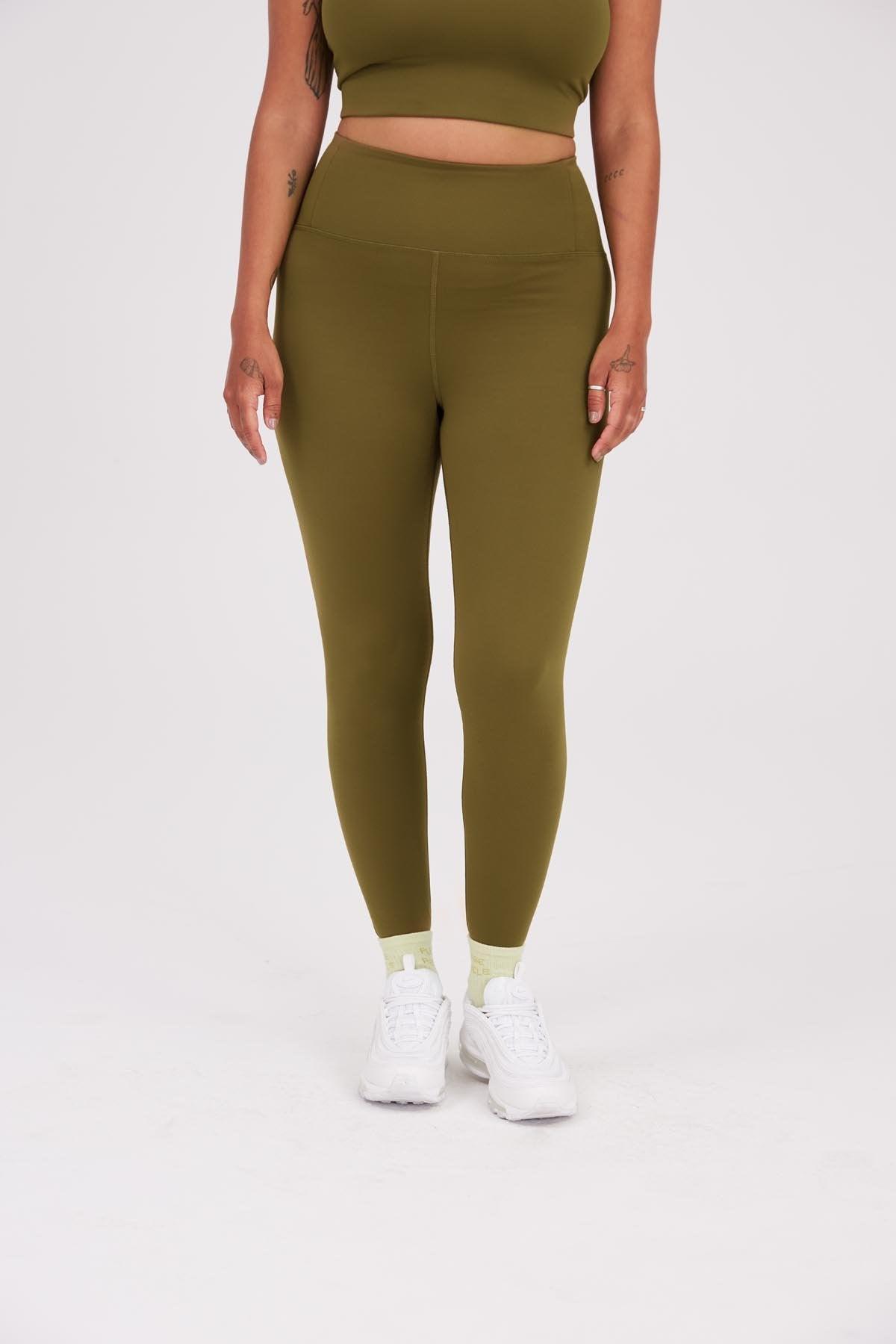 Girlfriend Collective FLOAT Seamless High-Rise Legging (Long) 4021 Small / Fern - yogahubstore