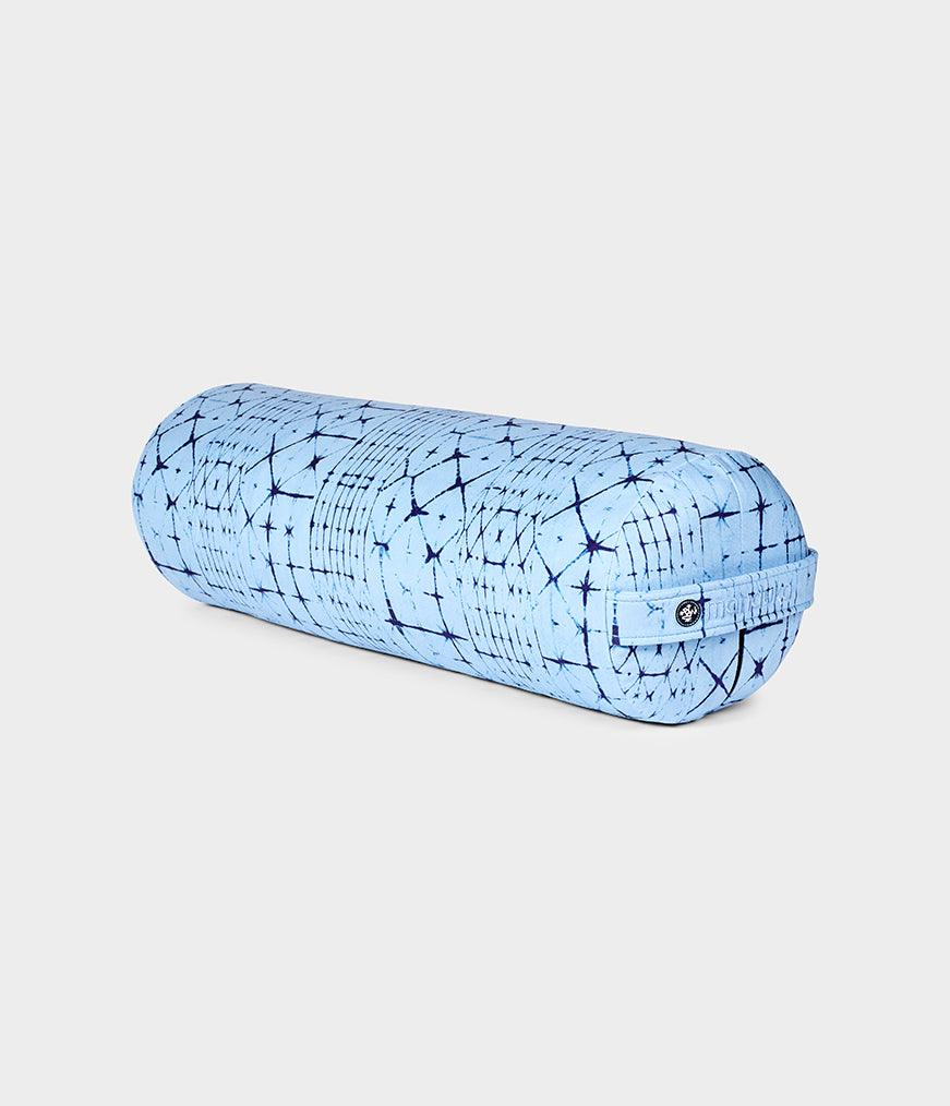 Manduka Enlight Round Bolster Star Dye Clear Blue - yogahubstore