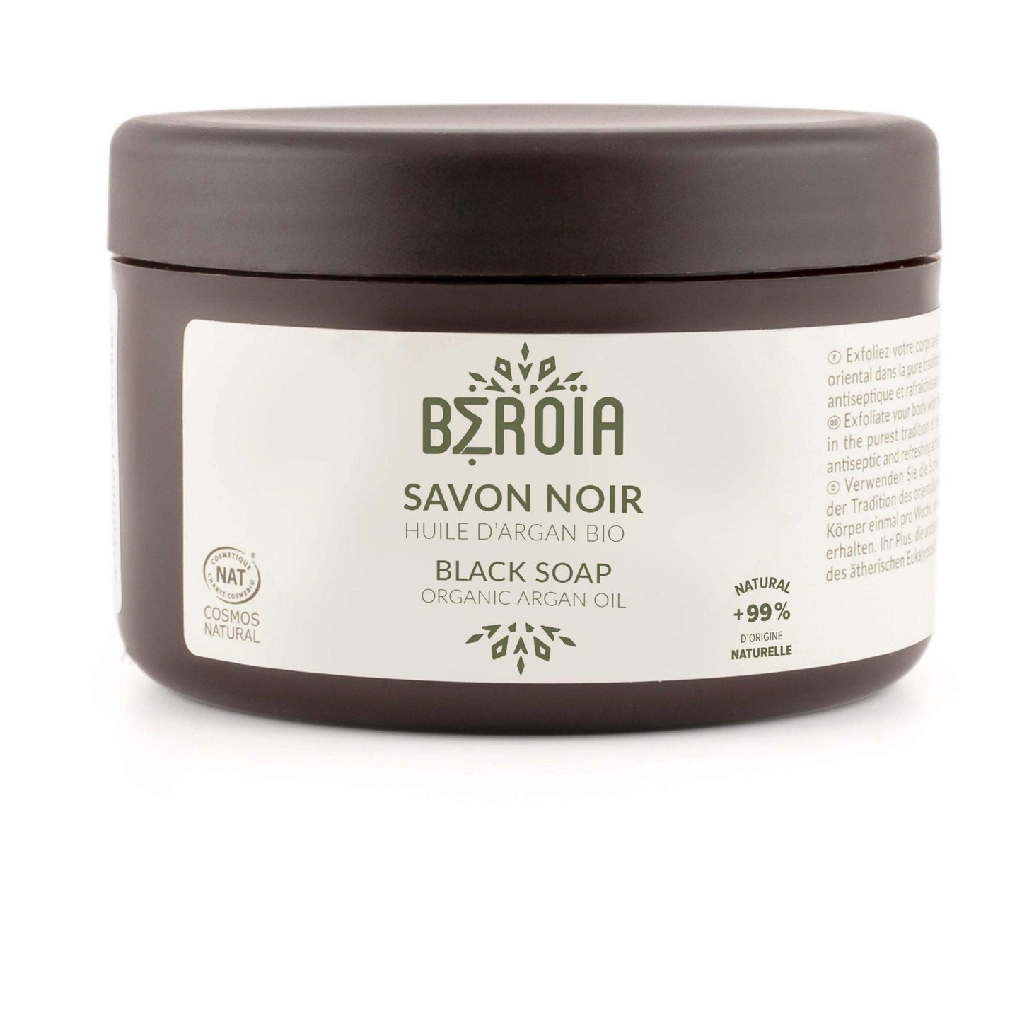Beroia Black Soap Argan Oil - yogahubstore