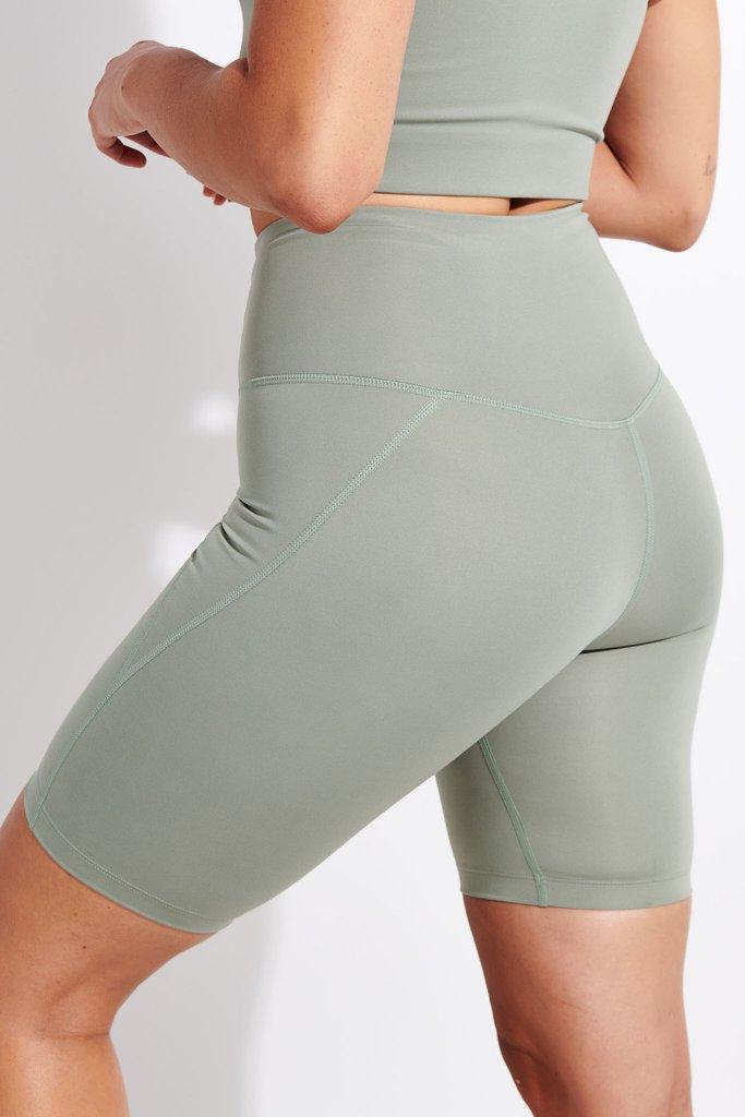 Girlfriend Collective High-Rise Bike Short 4011 Large / Agave - yogahubstore