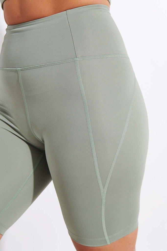 Girlfriend Collective High-Rise Bike Short 4011 Small / Agave - yogahubstore