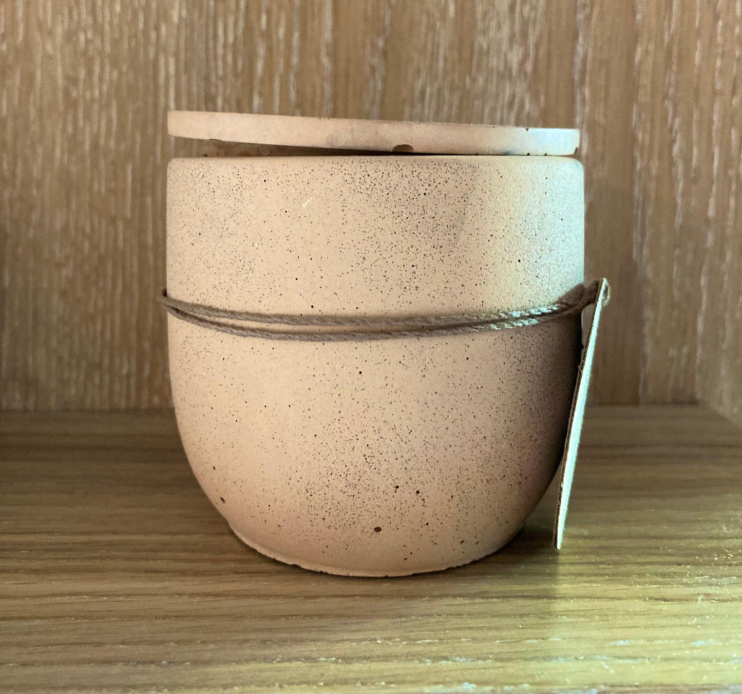 Paper & Cloud Hay + Honey 7.7oz Ceramic Candle