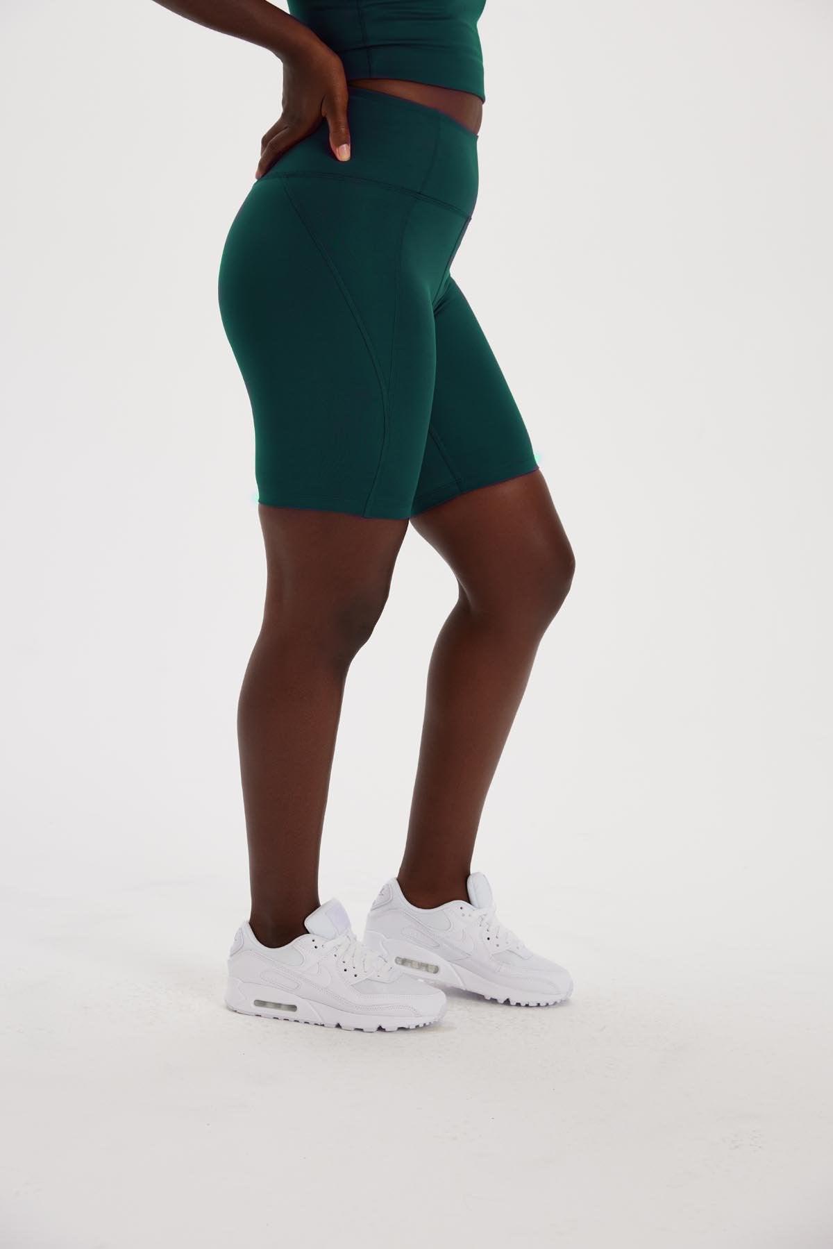 Girlfriend Collective High-Rise Bike Short 4011 Medium / Globe - yogahubstore