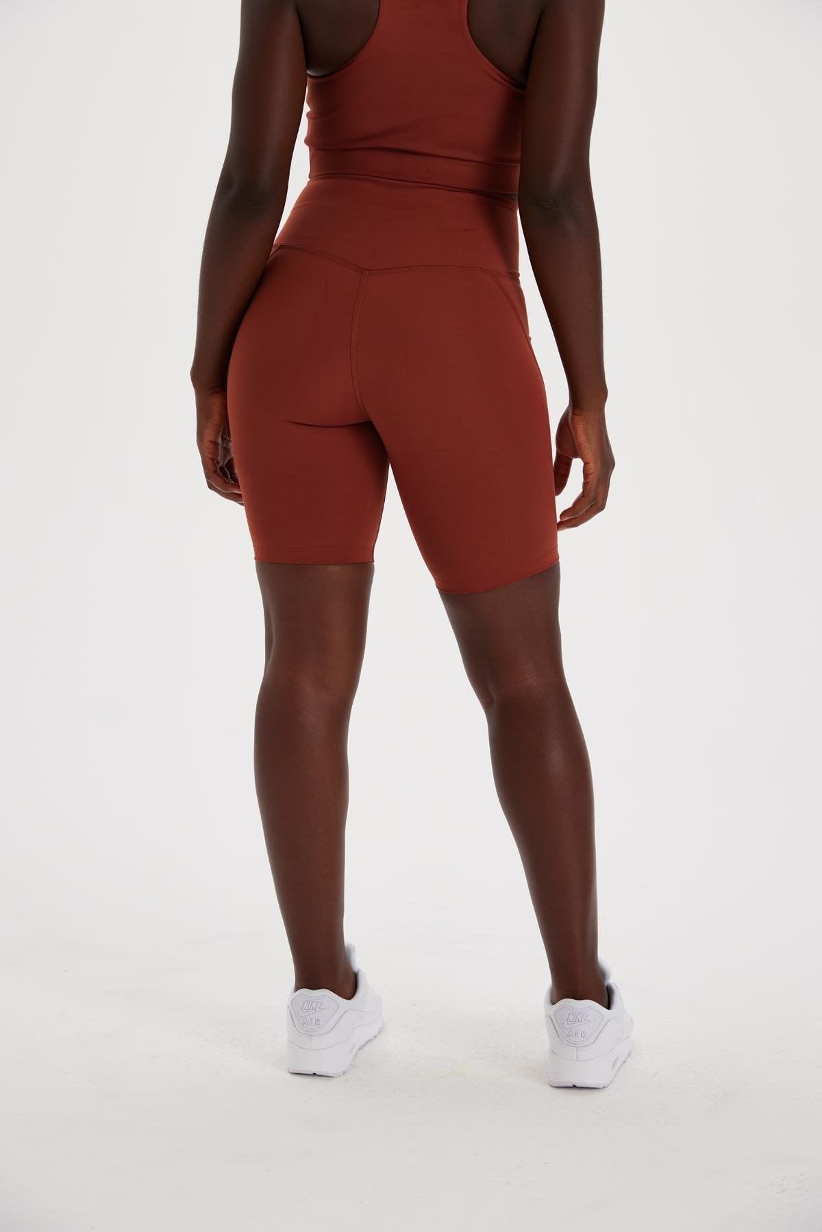 Girlfriend Collective High-Rise Bike Short 4011 Medium / Sedona - yogahubstore