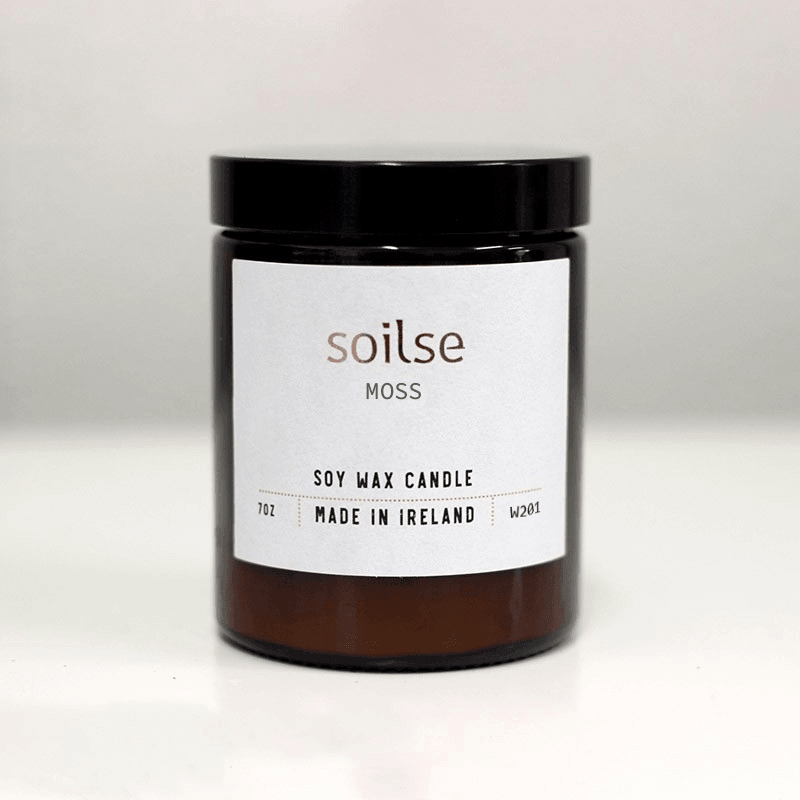 Soilse Moss Apothecary Jar Candle - yogahubstore