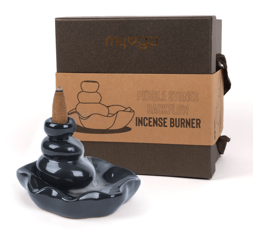 Pebble Stones Backflow Incense Burner - yogahubstore