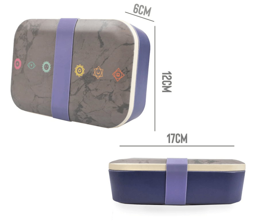 Bamboo Eco Chakra Lunchbox - yogahubstore