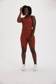 Girlfriend Collective High-Rise Bike Short 4011 Small / Sedona - yogahubstore