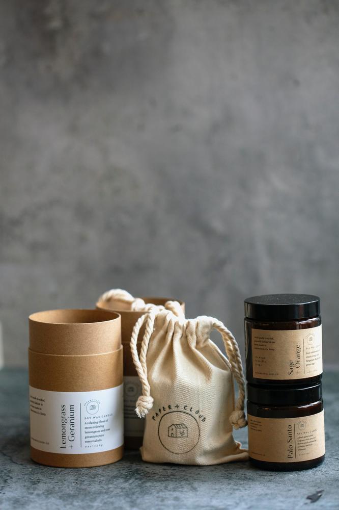 Paper & Cloud Hay Honey & Amber 4.2oz Amber Glass Candle - yogahubstore