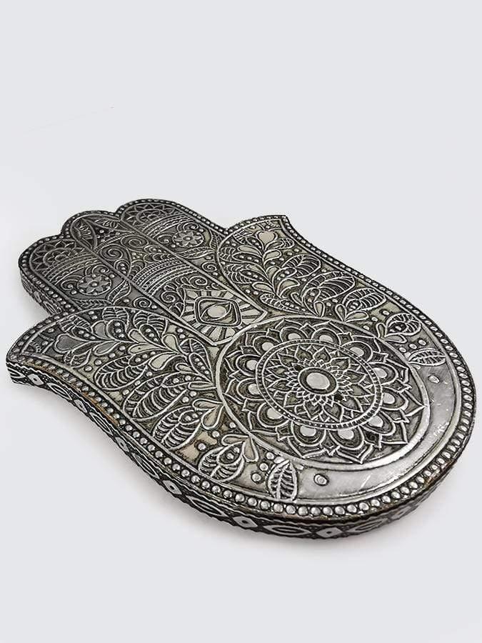 Namaste Hamsa Hand Embossed Incense Holder - yogahubstore