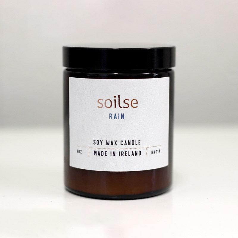 Soilse Rain Apothecary Jar Candle - yogahubstore