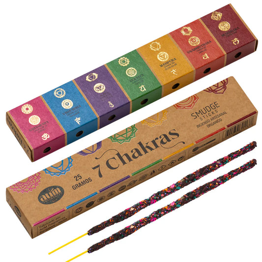 Aum Organic Incense Smudge Sticks - 7 Chakras