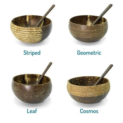 Coconut Bowl & Spoon Double Set