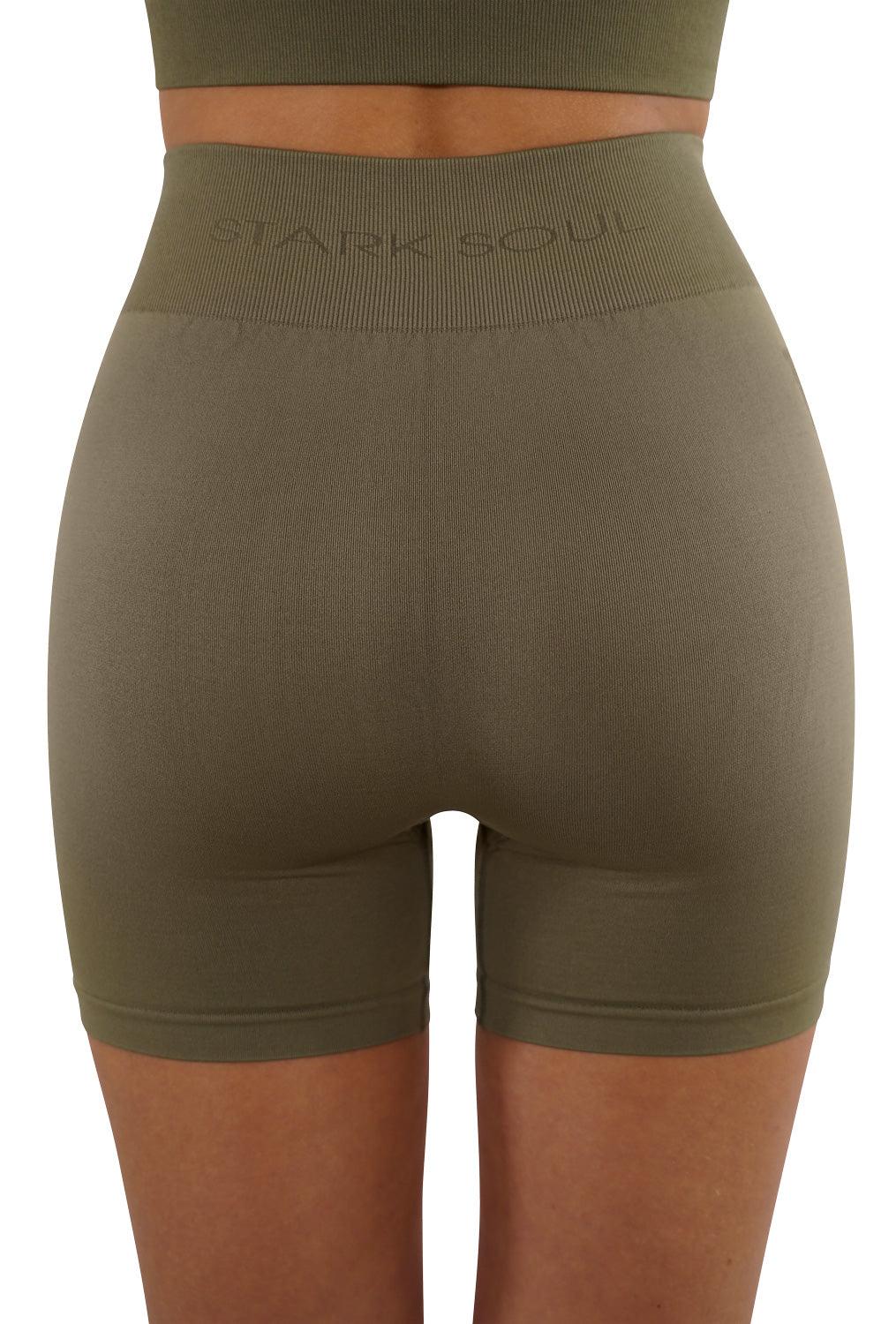 Stark Soul Womens Short Sports Leggings Seamless Opaque