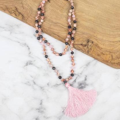 Myga Healing Mala Bead Necklace