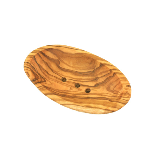 Olivenholz Olive Wood Soap Dish 12 cm (Small) - yogahubstore