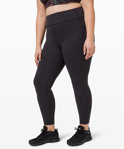 Invigorate lululemon black leggings size 4 full length with pockets