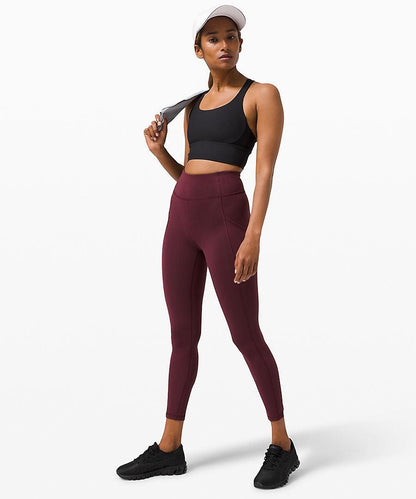 Lululemon Invigorate High-Rise Legging 25" Size 12 / Cassis - yogahubstore