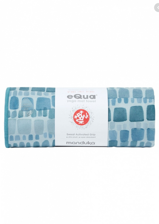  manduka eQua Mat Towel Long Midnight One Size : Home