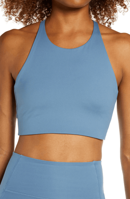 Topanga Halter Bra – Blue Feather