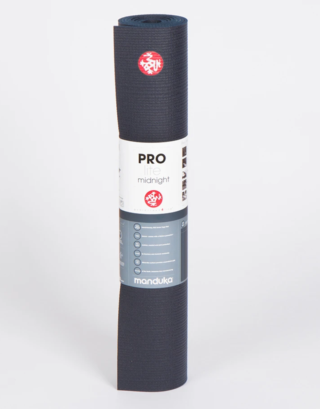 Manduka Pro Lite Yoga Mat 4.7mm Blue Black / standard 71” (180cm) - yogahubstore