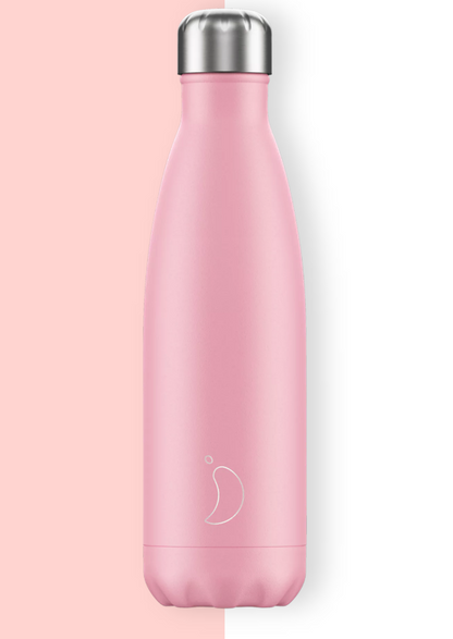 Chilly's 500ml Reusable Water Bottle Pastel Pink - yogahubstore