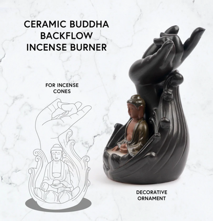 Buddha Backflow Incense Burner - yogahubstore