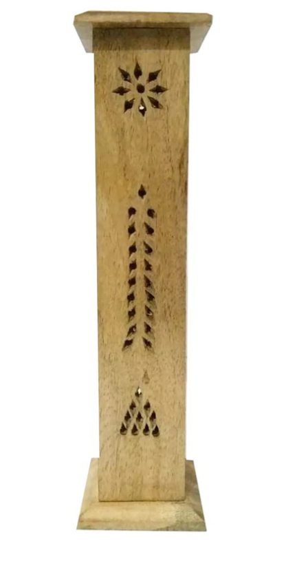 Wooden Incense Tower - yogahubstore