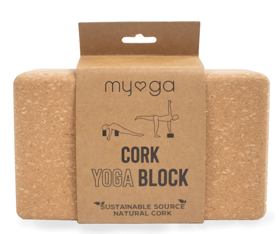 Myga Cork Yoga Brick - yogahubstore