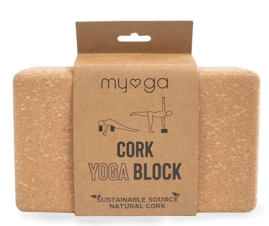 Myga Cork Yoga Brick - yogahubstore