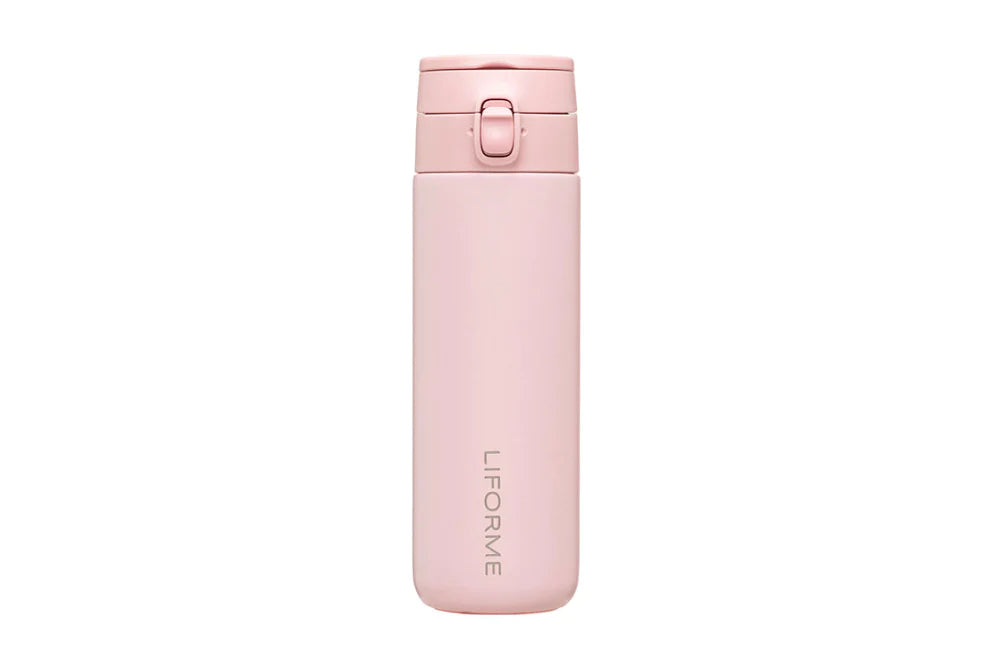 Liforme 380ml Water Bottle Pink - yogahubstore