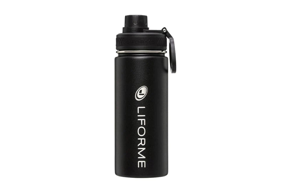 Liforme 520ml Water Bottle Black - yogahubstore