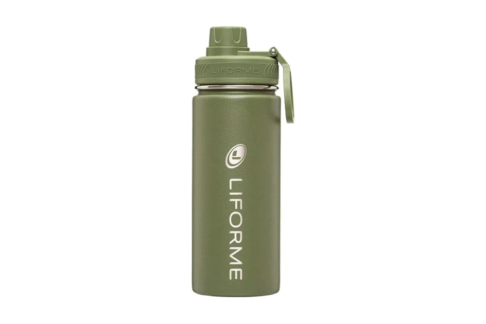 Liforme 520ml Water Bottle Olive - yogahubstore