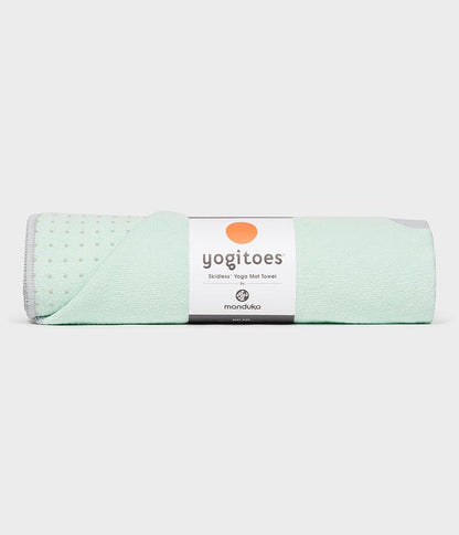 Manduka Yogitoes Yoga Mat Towel Seafoam / Standard: 172cm x 61cm - yogahubstore