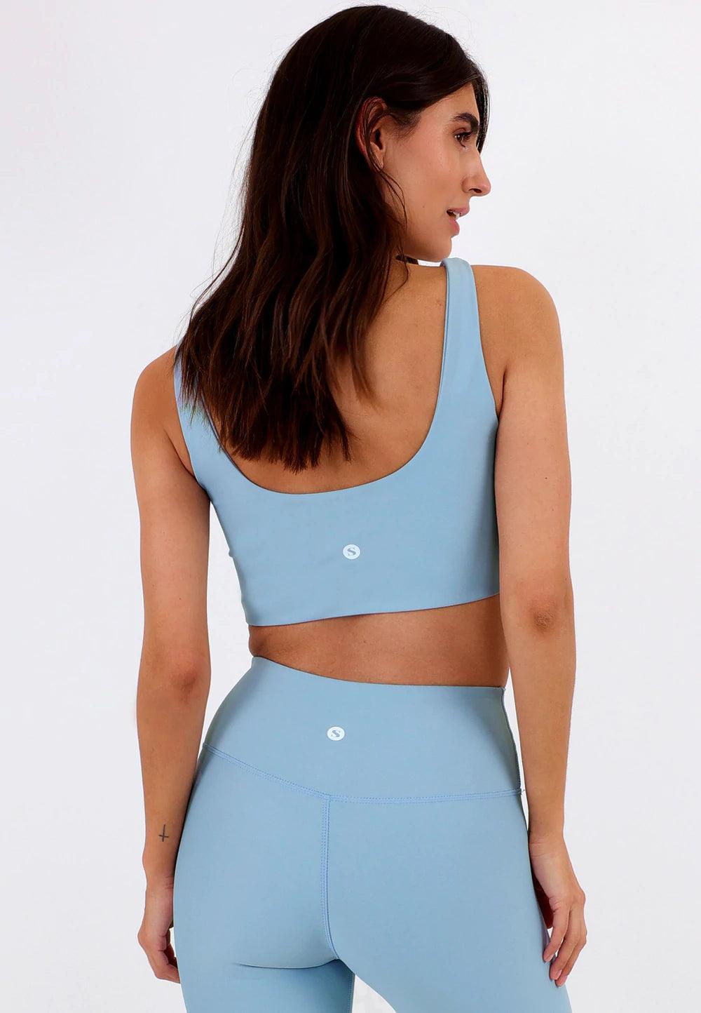 Sisterly Tribe Midi Scoop Top Small / Slate - yogahubstore
