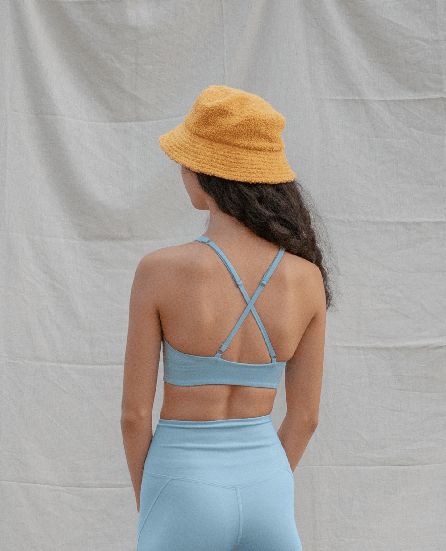 Girlfriend Collective Topanga Bra 1001 Small / Sky - yogahubstore
