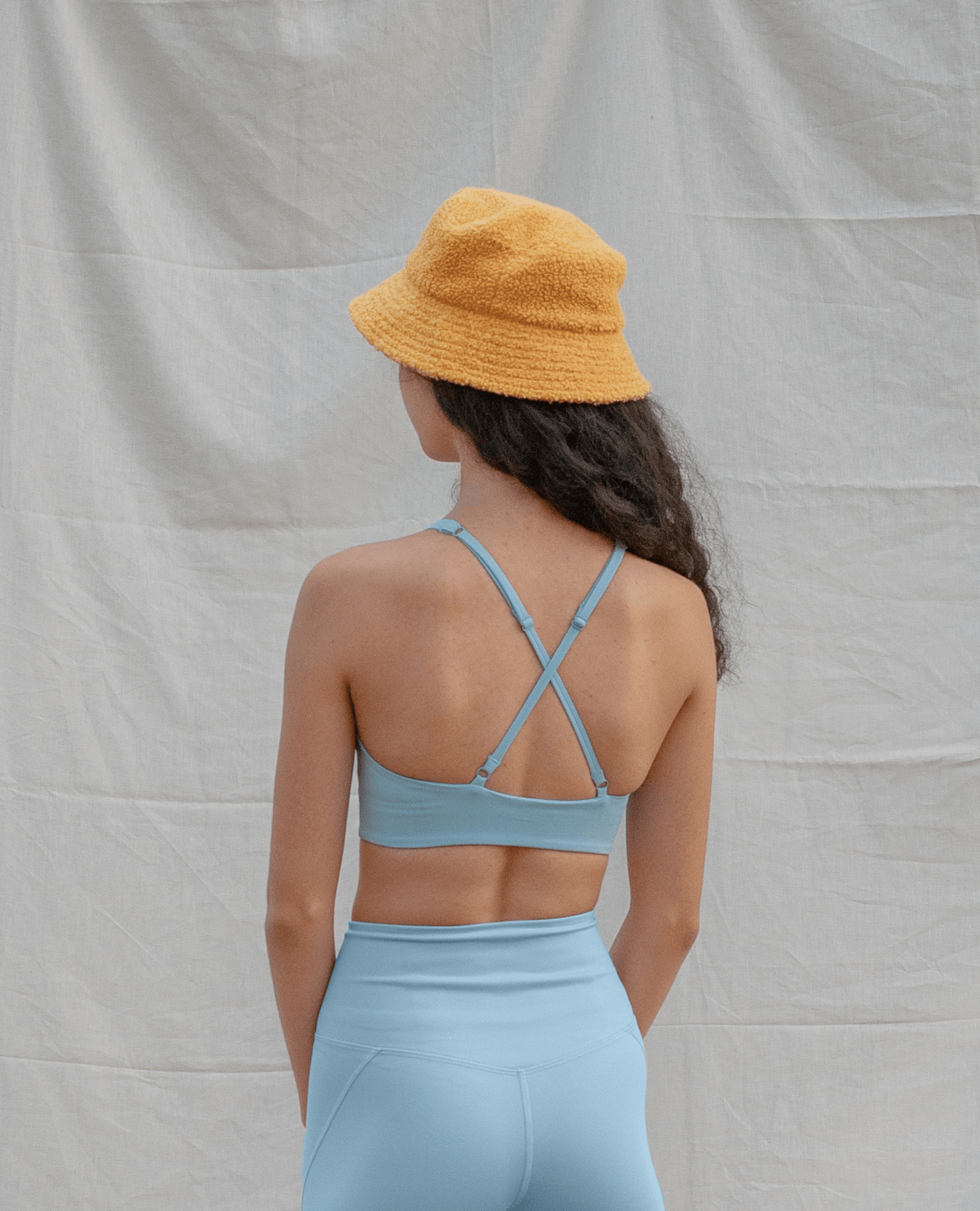 Girlfriend Collective Topanga Bra 1001 Small / Sky - yogahubstore